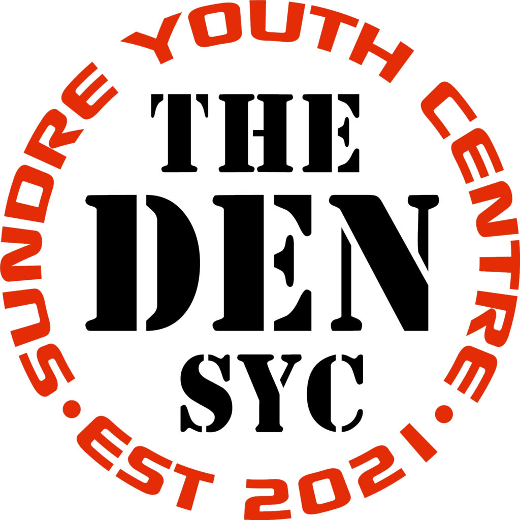 the den white logo
